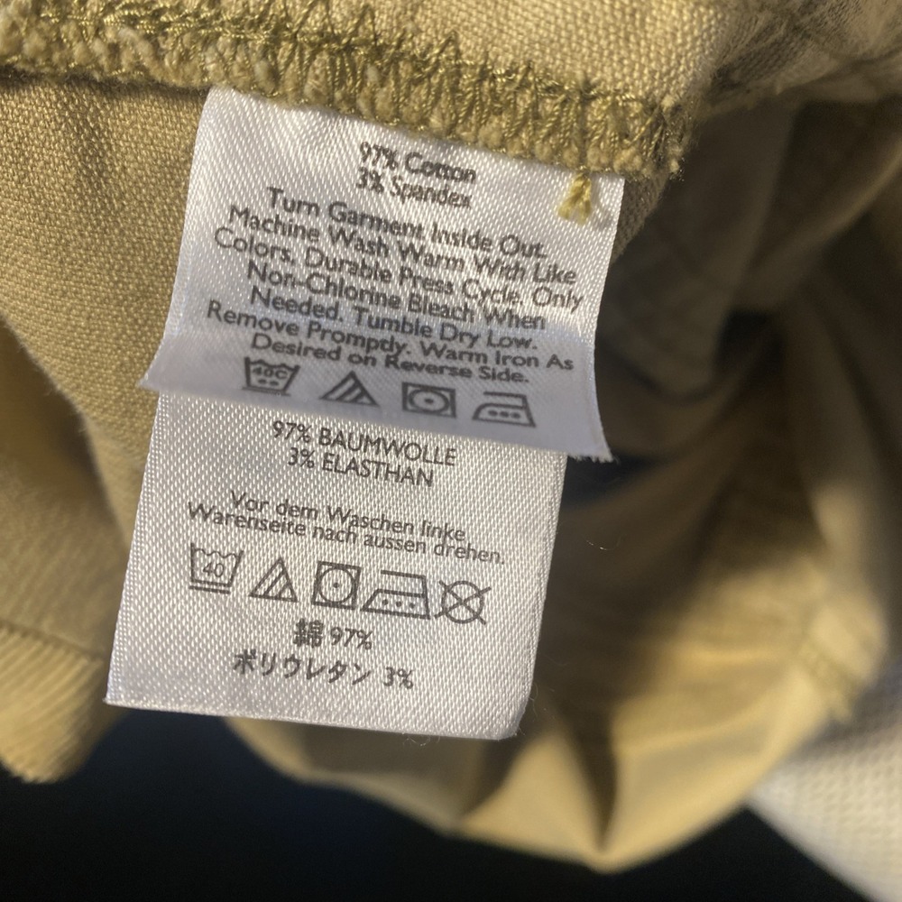 Eddie Bauer Corduroy Jacket Womens Medium Green‎ Button Pockets Stretch Shacket - Picture 6 of 6